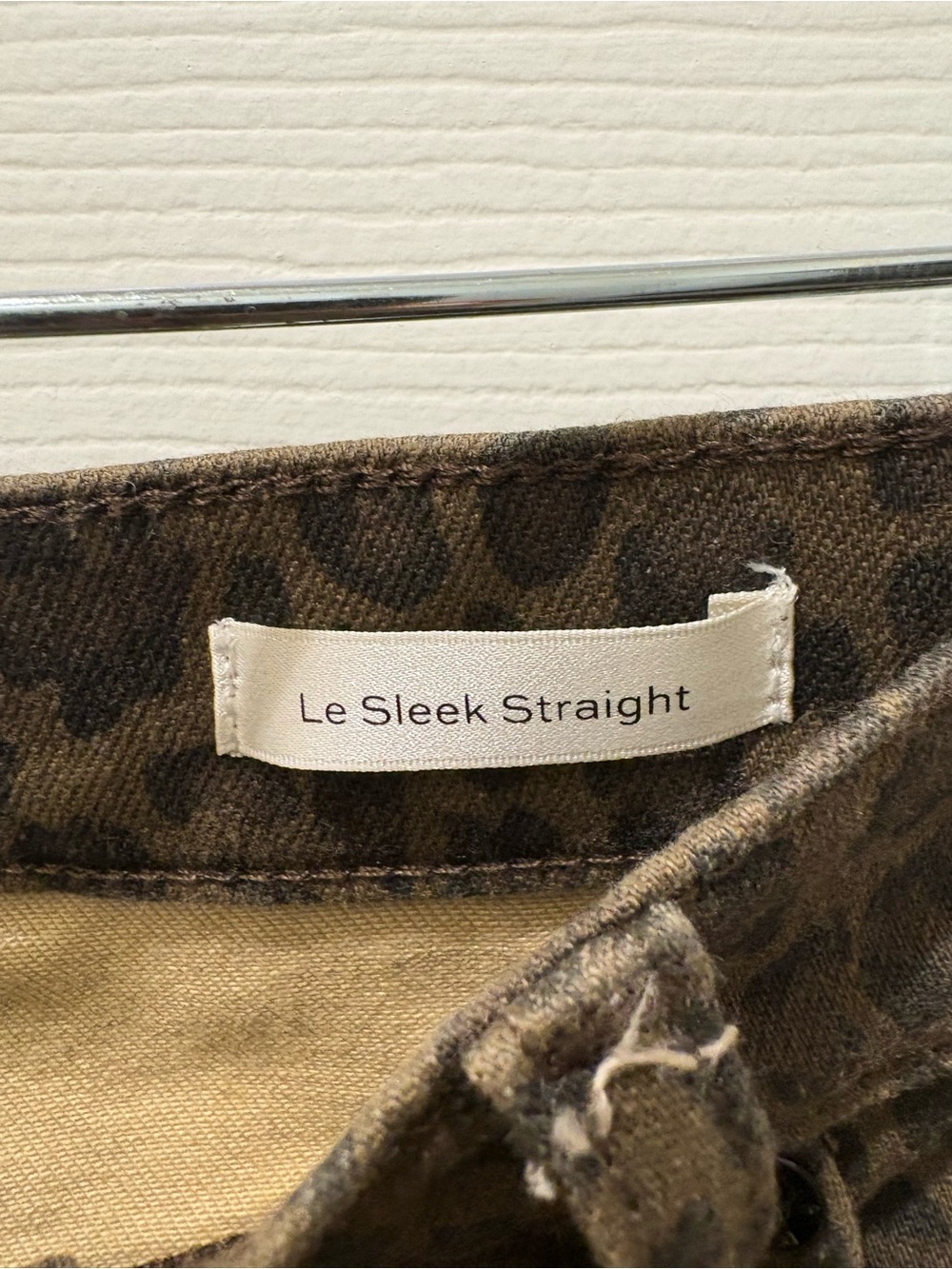 NWT FRAME Le Sleek Straight Leopard Print Jeans Women’s 29 High Rise $268 - Picture 8 of 10
